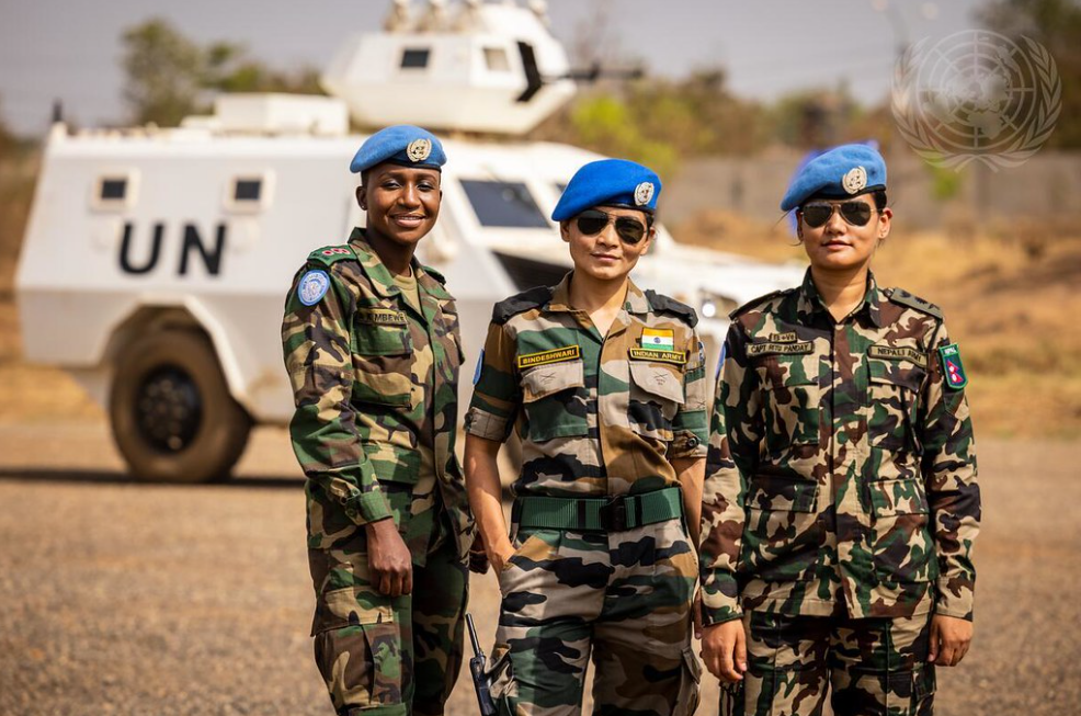 Female UN peacekeepers