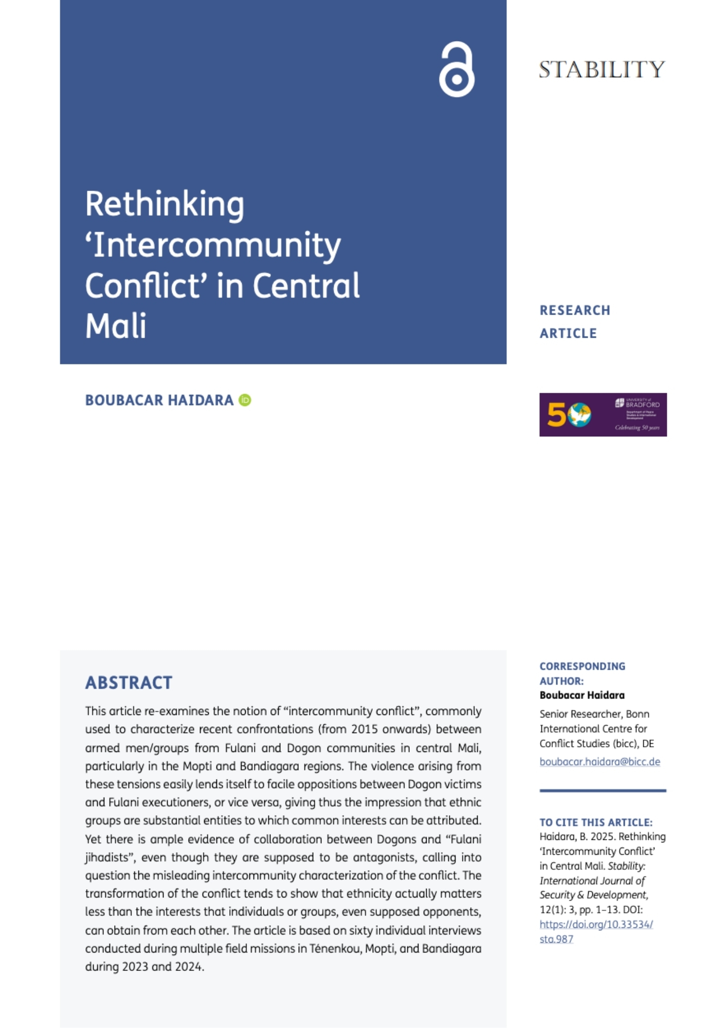 Intercommunity Conflict